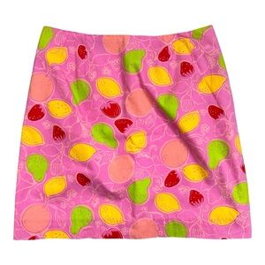 Vintage Lilly Pulitzer Hibiscus Pink Marzipan Skirt